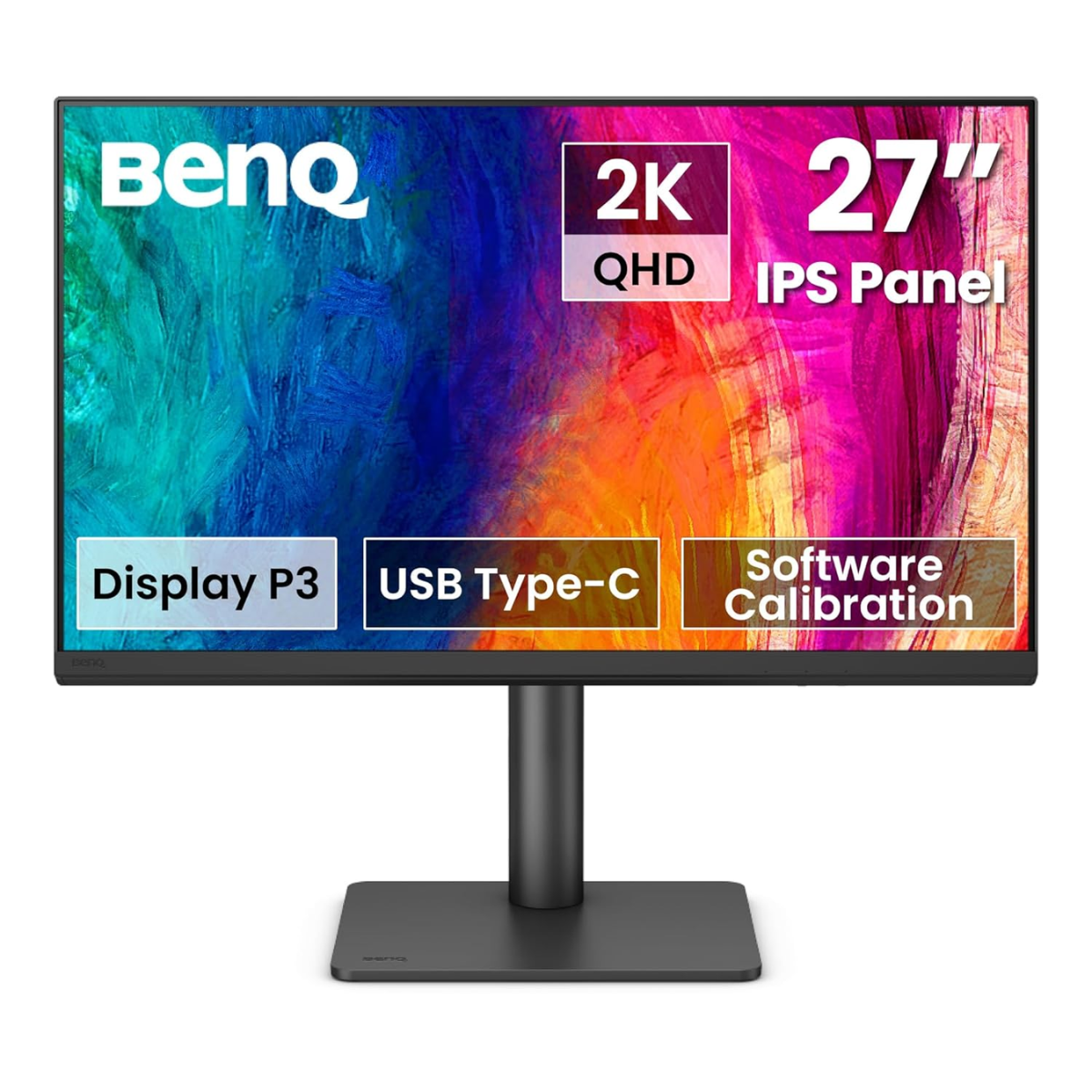BenQ Creative Pro PD2706QN 27-inch QHD 100Hz Professional Designer Monitor – IPS, HDR10, 95% P3, USB-C 90W - front view